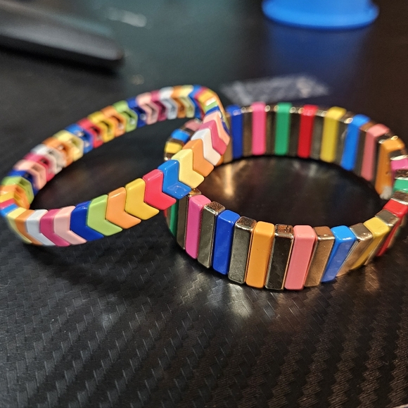 Jewelry - Set Of Two Colorful Stretchy Bracelets